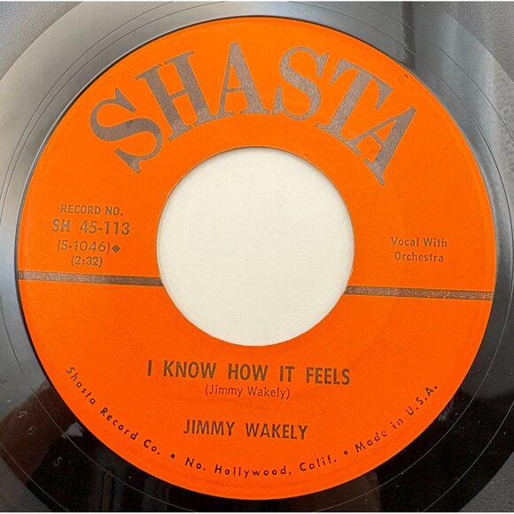 Jimmy Wakely Out in the Cold Again / I Know How it Feels 45 Vinyl 60s Country - Picture 2 of 6